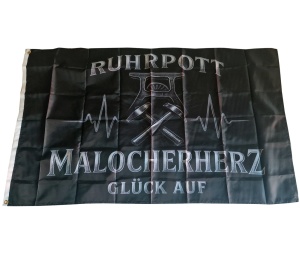 Fahne Ruhrpott Malocherherz