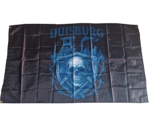 Fahne Duisburg Schädel