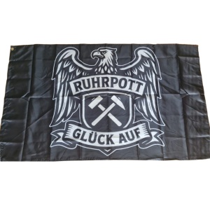 Fahne Ruhrpott Glück Auf Adler