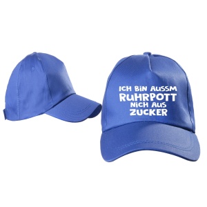 Basecap Ich bin aus m Ruhrpott nicht aus Zucker