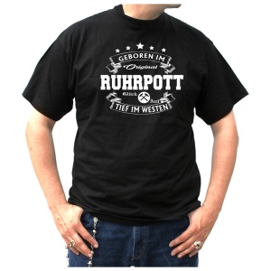 T-Shirt Geboren im Ruhrpott Tief im Westen