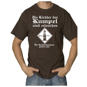 T-Shirt Die Lichter der Kumpel sind erloschen