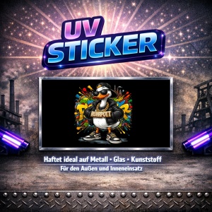 Aufkleber UV Ruhrpott Duck
