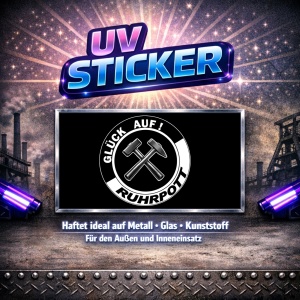 Aufkleber UV Ruhrpott Glück Auf