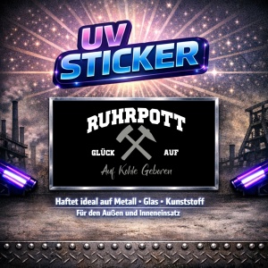 Aufkleber UV Ruhrpott Hammer und Schlägel