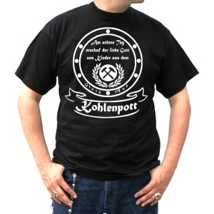 T-Shirt Am 8ten Tag erschuf der liebe Gott uns Kinder aus dem Kohlenpott