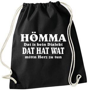 Stringbag Turnbeutel Hömma Dat is kein Dialekt