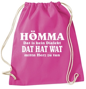 Stringbag Turnbeutel Hömma Dat is kein Dialekt