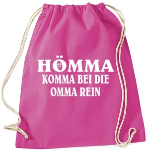 Stringbag Turnbeutel Hömma Komma bei die Omma rein