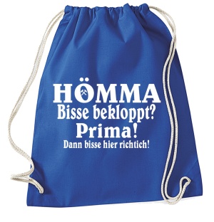 Stringbag Turnbeutel Hömma Bisse bekloppt