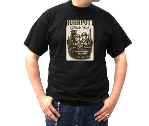 T-Shirt Ruhrpott Industriemotiv Kumpel mit Hammer und Schlägel