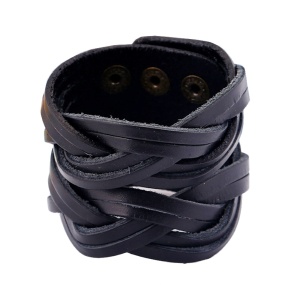 Gewobenes Lederarmband