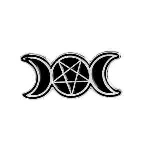 Pin Anstecker Mond Pentagram