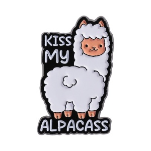 Pin Anstecker Alpaca Kiss my Ass