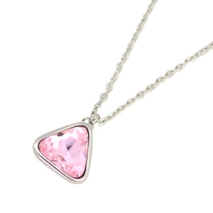 Anhänger Farbstein rosa mit Kette