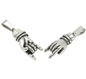 Anhänger Metalhand