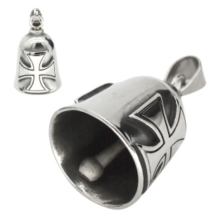 Anhänger Biker Bell Glocke Iron Cross