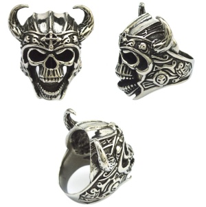 Fingerring Wikinger Totenkopf