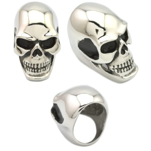 Fingerring Schädel
