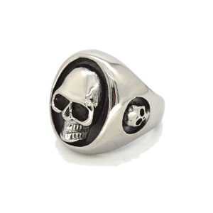 Fingerring Siegelring Totenkopf