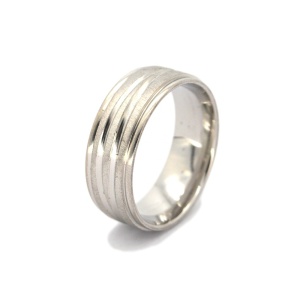 Fingerring gefräster 2farbiger Ring