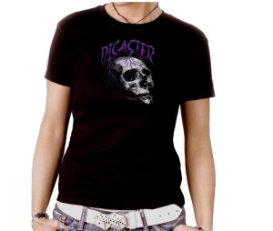 Damen Shirt Schädel Disaster