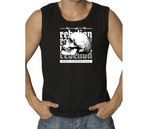 Muskelshirt Schädel Rebelion