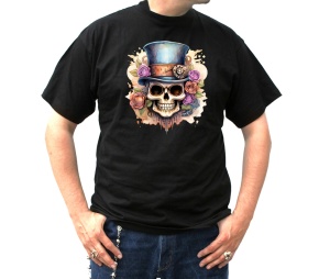 T-Shirt Steampunk Schädel