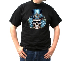 T-Shirt Steampunk Schädel