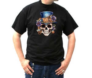 T-Shirt Steampunk Schädel