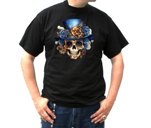 T-Shirt Steampunk Schädel