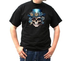 T-Shirt Steampunk Schädel