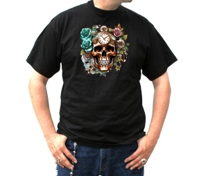 T-Shirt Steampunk Schädel