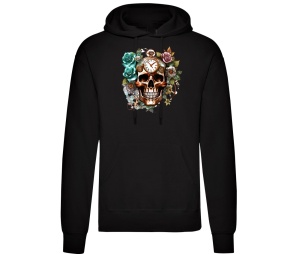Kapusweatshirt Steampunk Schädel