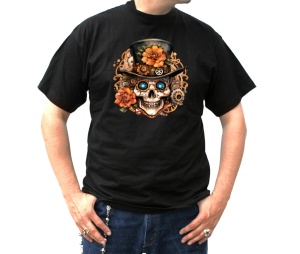 T-Shirt Steampunk Schädel
