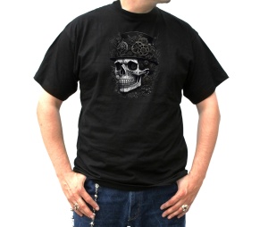 T-Shirt Steampunk Schädel