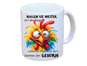 Tasse Rollen Sie weiter