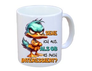 Tasse Sehe ich aus