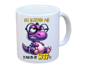 Tasse Ich flüstere mir