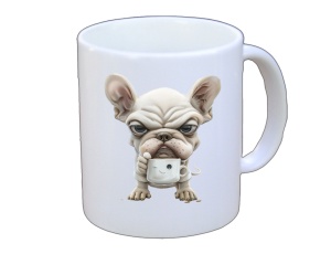 Tasse Hund mit Tasse