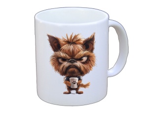 Tasse Hund mit Tasse