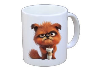 Tasse Hund mit Tasse