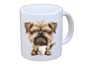 Tasse Hund mit Tasse