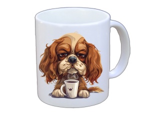 Tasse Hund mit Tasse
