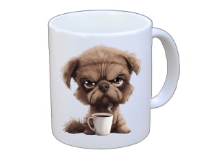 Tasse Hund mit Tasse