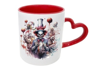 Tasse Clown - mit Herzhenkel