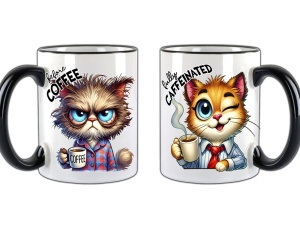 Tasse Before Coffee Katze
