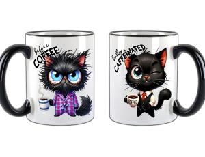 Tasse Before Coffee Katze