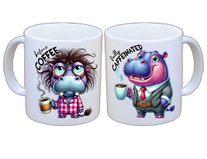 Tasse Before Coffee Nilpferd