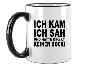 Tasse Ich kam ich sah und